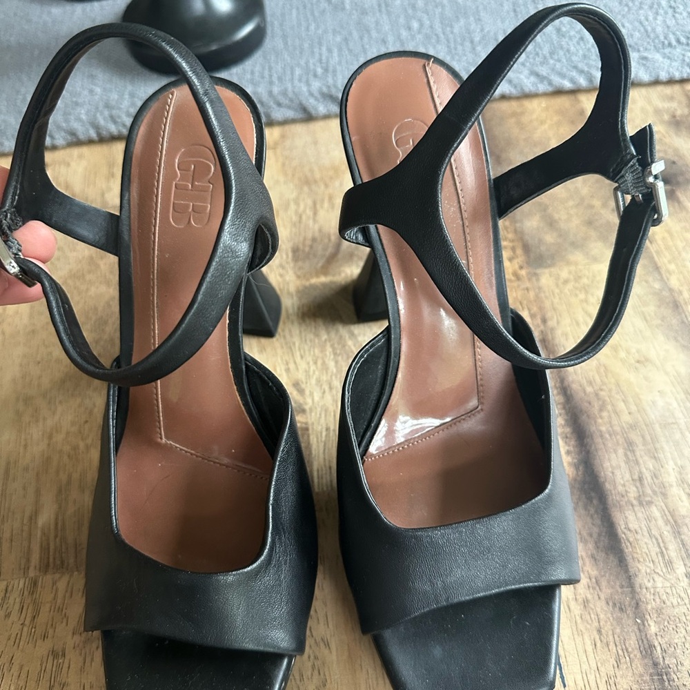 Gianni Bini Black Heels with Ankle Strap
